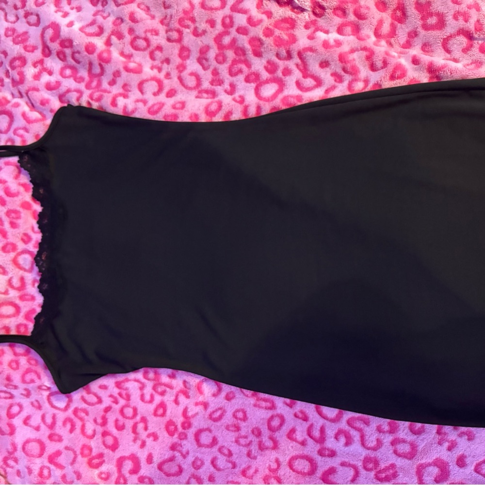 Elegant Black Slip Dress ( Stretchy )